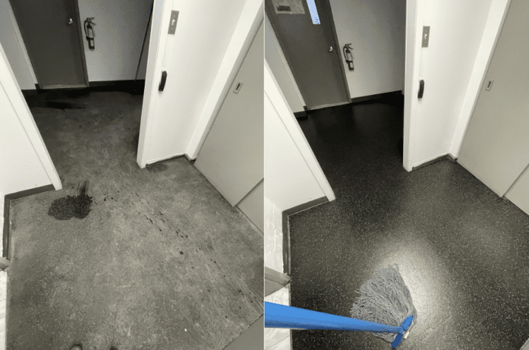 Professional janitorial service — daily upkeep of common areas, washrooms and workspaces