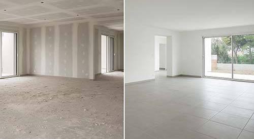 Post-construction cleaning — dust, debris and residue fully removed for a move-in ready space